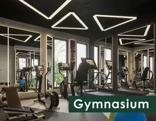 Modern fully equipped gymnasium at Shraddha Park City luxury residence